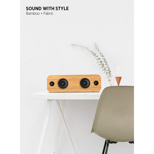 Bluetooth Speakers, Loud Bamboo Wood Home Audio Wireless Speaker with Super Bass, 3EQ Modes for Home, Outdoors Party & Subwoofer