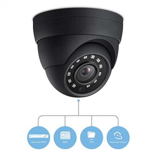  4MP IP Camera POE Security UltraHD Outdoor IP Cam Dome - IP67 Weatherproof, 98ft Night Vision, 4-Megapixel